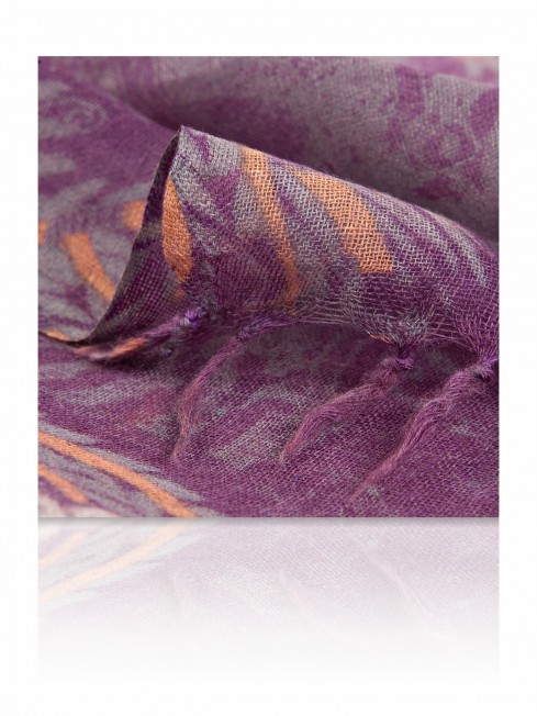 Палантин Женский ZW-TRIBAL/DEEP.PURPLE